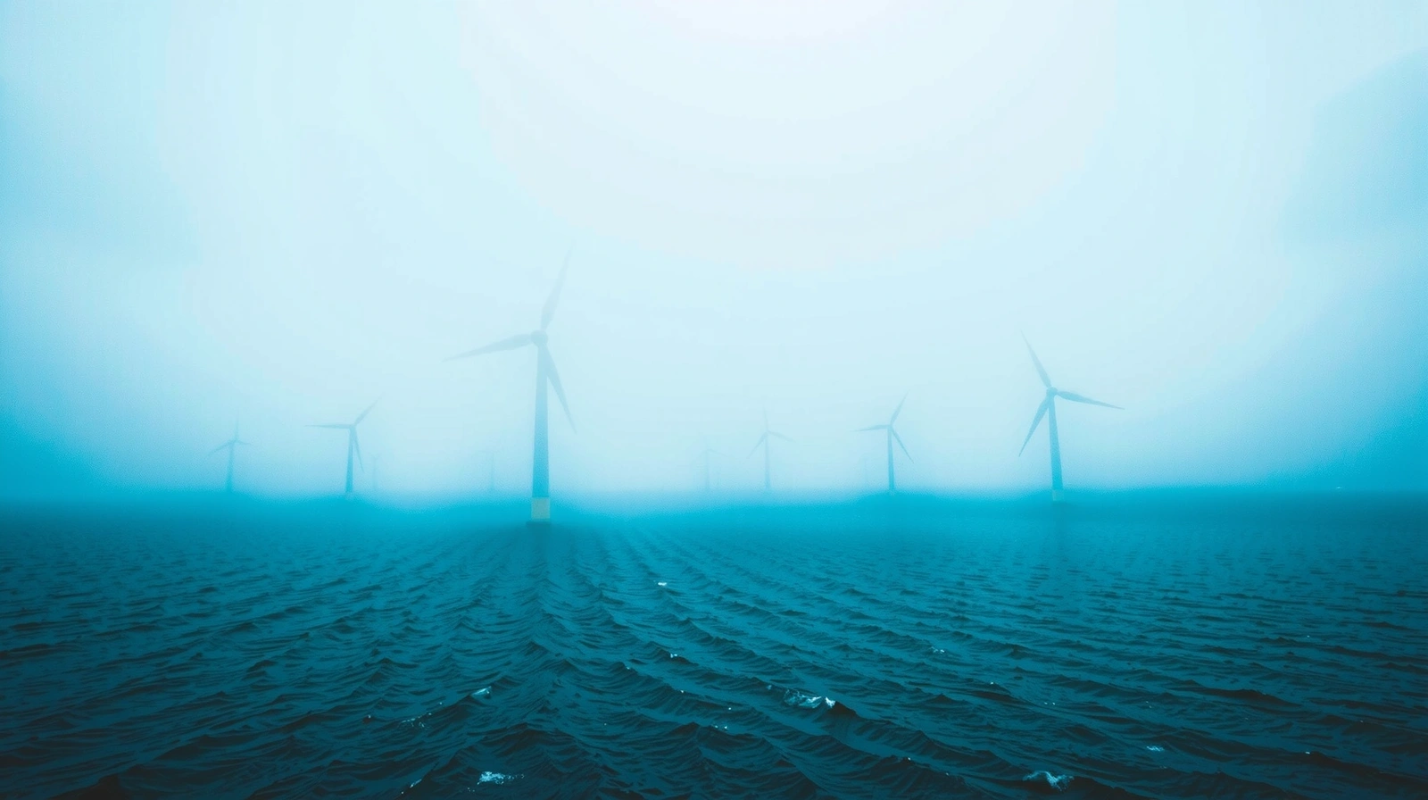 Renewable energy infrastructure in mist